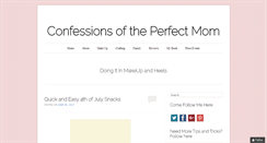 Desktop Screenshot of confessionsoftheperfectmom.com